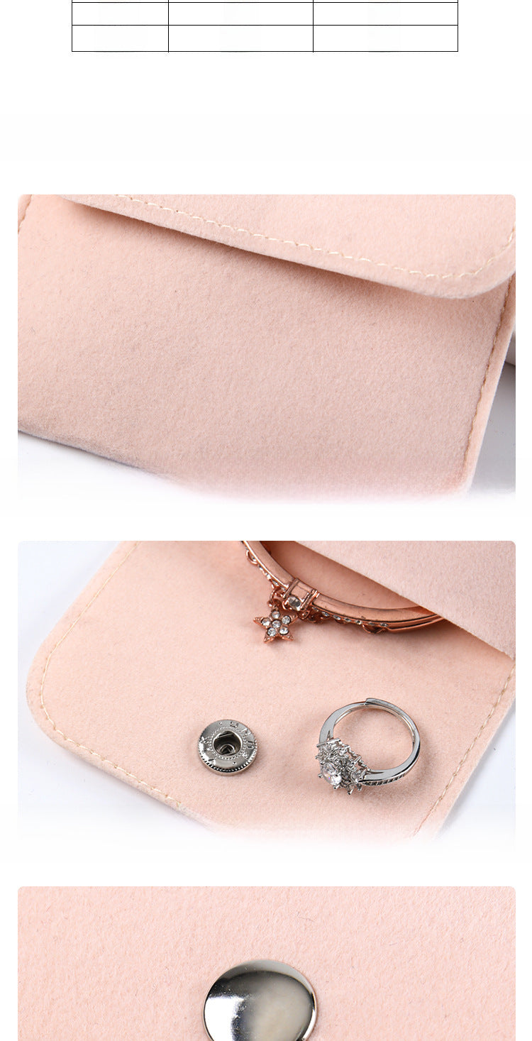 Monedero de franela para guardar joyas, colgante de jade, auriculares, lápiz labial, bolsa de tela, bolsillo