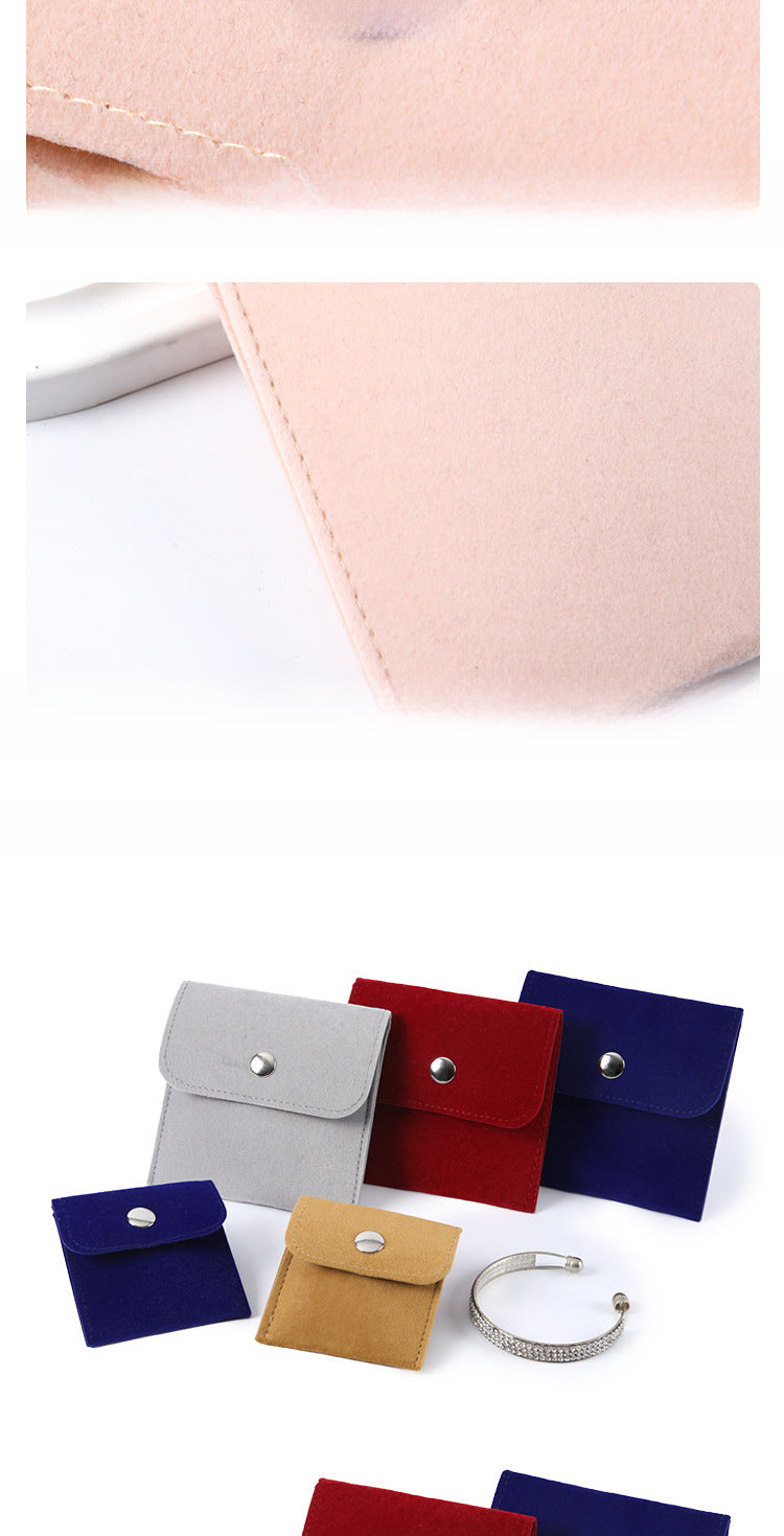 Monedero de franela para guardar joyas, colgante de jade, auriculares, lápiz labial, bolsa de tela, bolsillo
