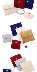 Monedero de franela para guardar joyas, colgante de jade, auriculares, lápiz labial, bolsa de tela, bolsillo
