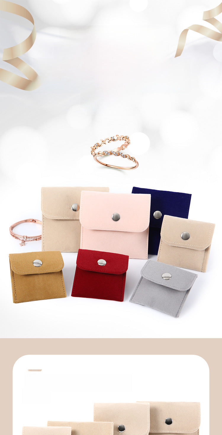 Monedero de franela para guardar joyas, colgante de jade, auriculares, lápiz labial, bolsa de tela, bolsillo