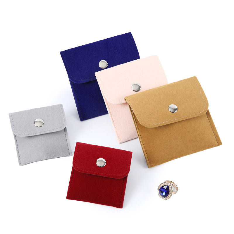 Monedero de franela para guardar joyas, colgante de jade, auriculares, lápiz labial, bolsa de tela, bolsillo