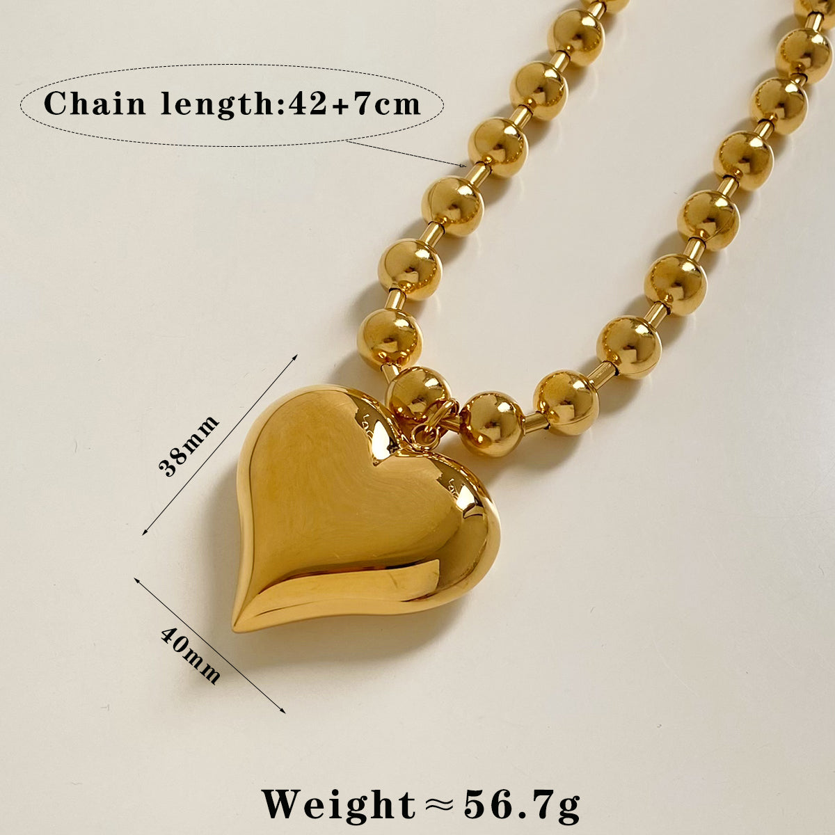 Joyería al por mayor, estilo nórdico, vacaciones, estilo moderno, pentagrama, forma de corazón redondo, acero inoxidable 304, chapado en oro de 16 quilates, chapado en oro blanco, chapado en oro, pulseras y collares.