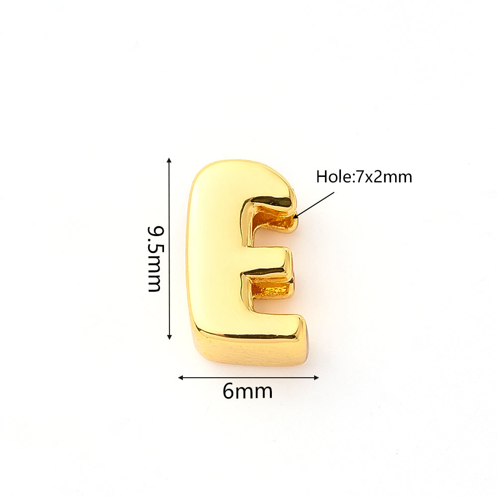 1 pieza/paquete de cuentas pulidas con forma de burbuja de cobre chapadas en oro de 18 quilates de 9,5 x 6 mm, 9,5 x 7,5 mm, 9,5 x 8 mm y 7 x 2 mm. 