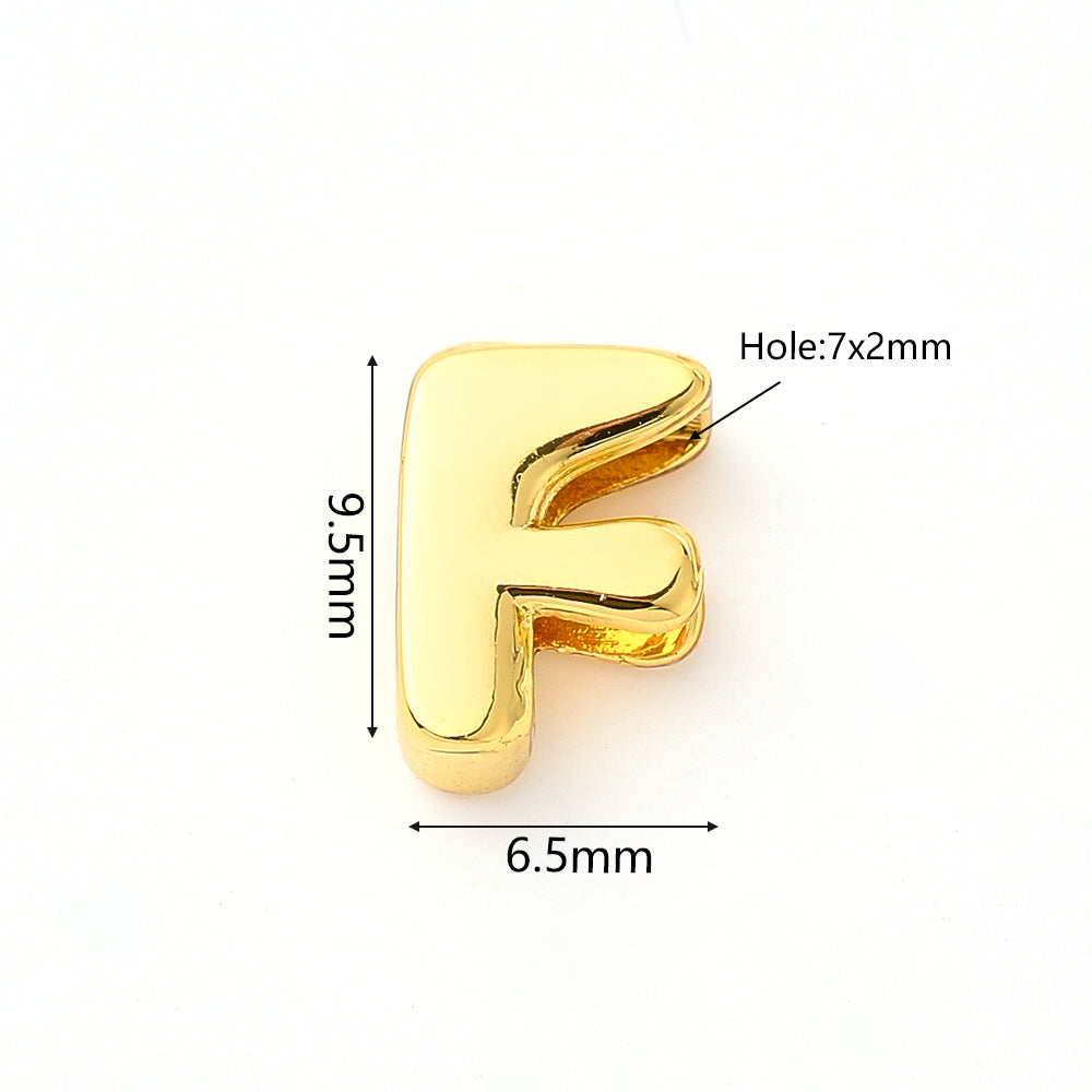 1 pieza/paquete de cuentas pulidas con forma de burbuja de cobre chapadas en oro de 18 quilates de 9,5 x 6 mm, 9,5 x 7,5 mm, 9,5 x 8 mm y 7 x 2 mm. 