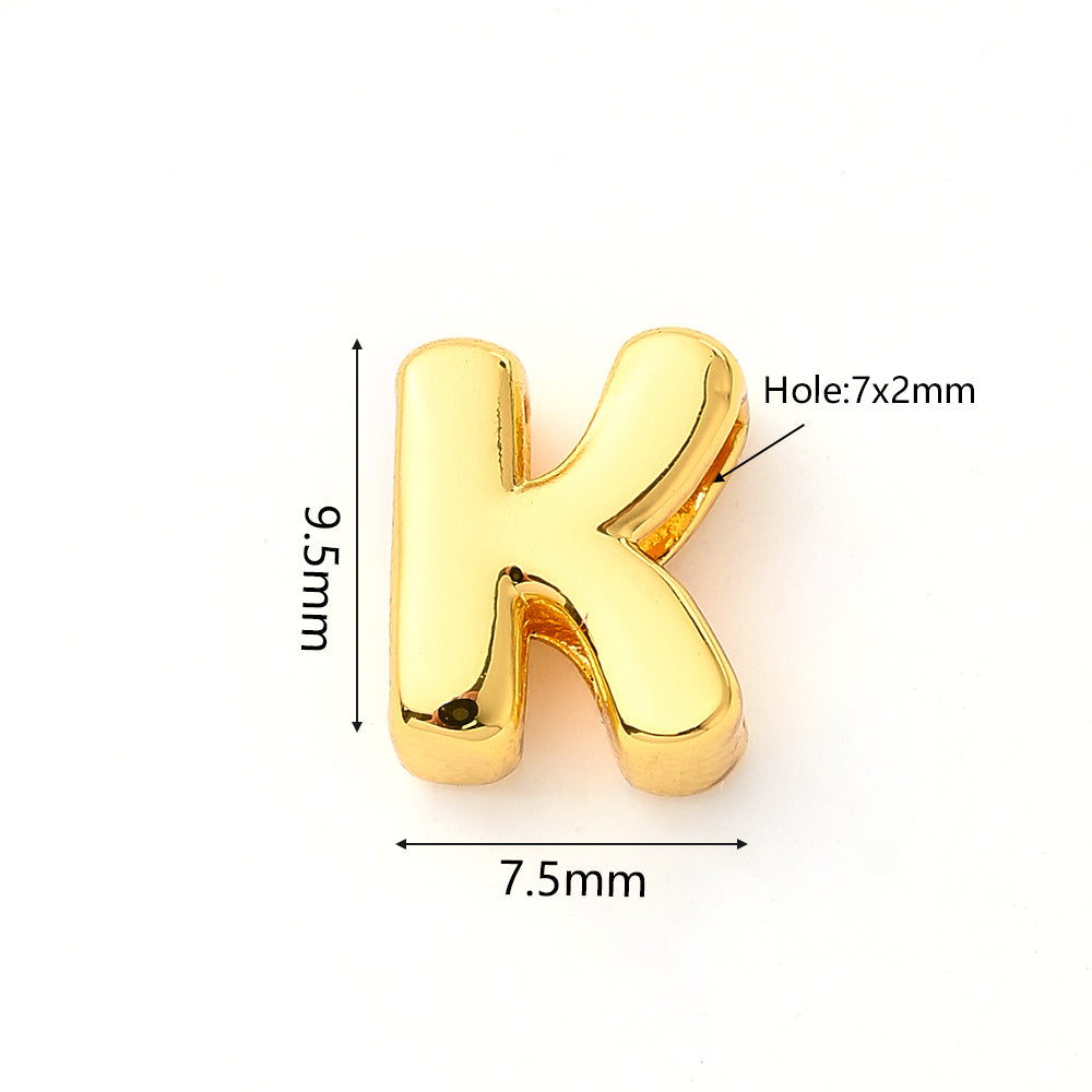 1 pieza/paquete de cuentas pulidas con forma de burbuja de cobre chapadas en oro de 18 quilates de 9,5 x 6 mm, 9,5 x 7,5 mm, 9,5 x 8 mm y 7 x 2 mm. 