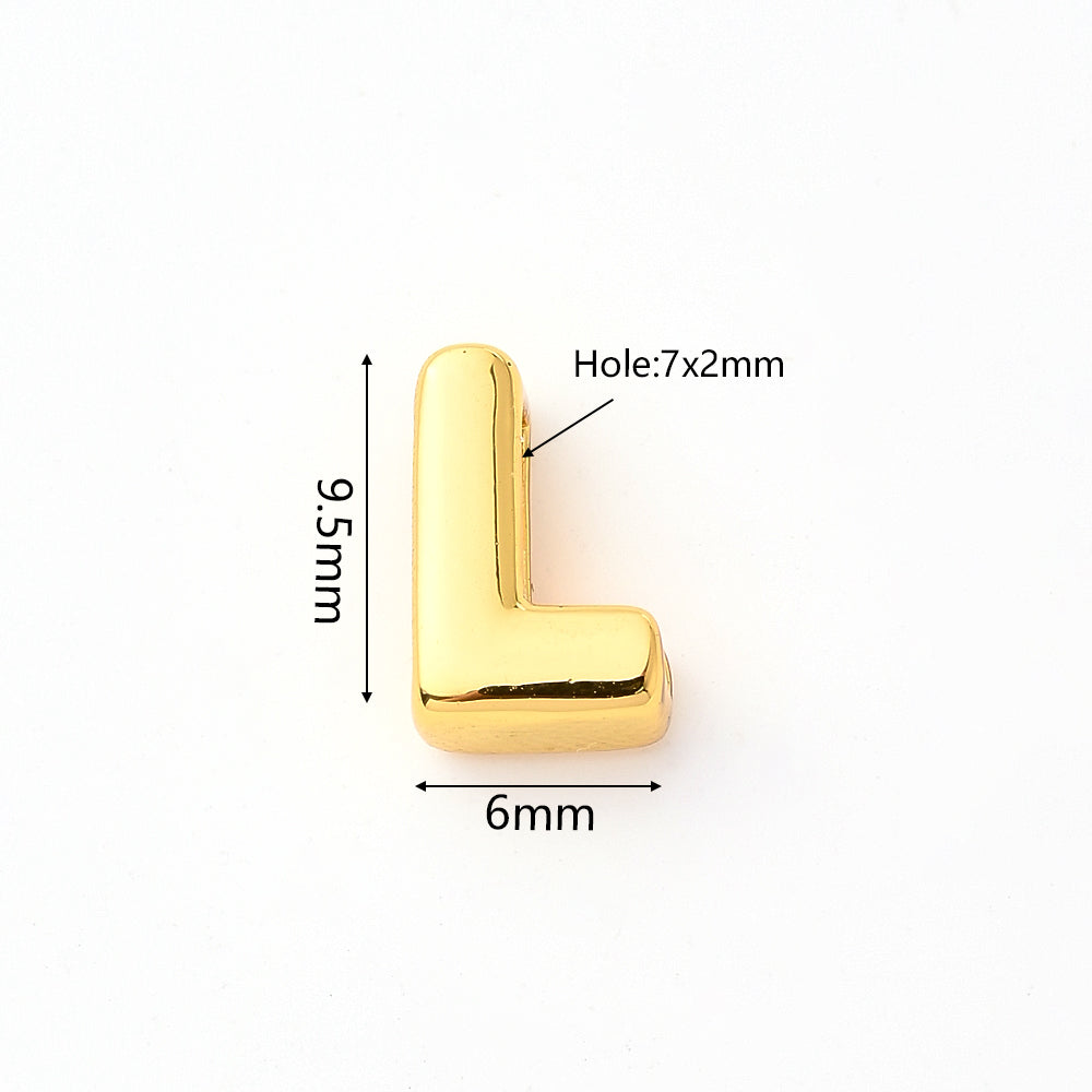 1 pieza/paquete de cuentas pulidas con forma de burbuja de cobre chapadas en oro de 18 quilates de 9,5 x 6 mm, 9,5 x 7,5 mm, 9,5 x 8 mm y 7 x 2 mm. 
