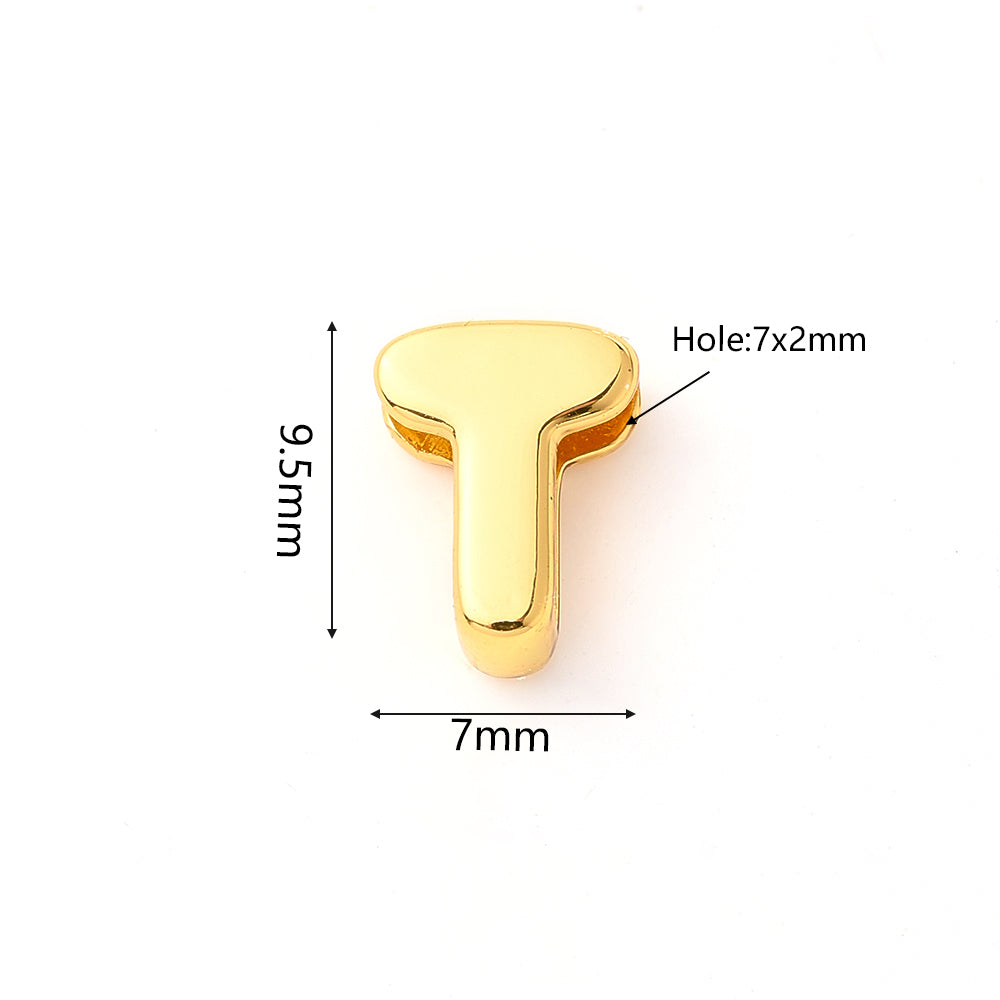 1 pieza/paquete de cuentas pulidas con forma de burbuja de cobre chapadas en oro de 18 quilates de 9,5 x 6 mm, 9,5 x 7,5 mm, 9,5 x 8 mm y 7 x 2 mm. 