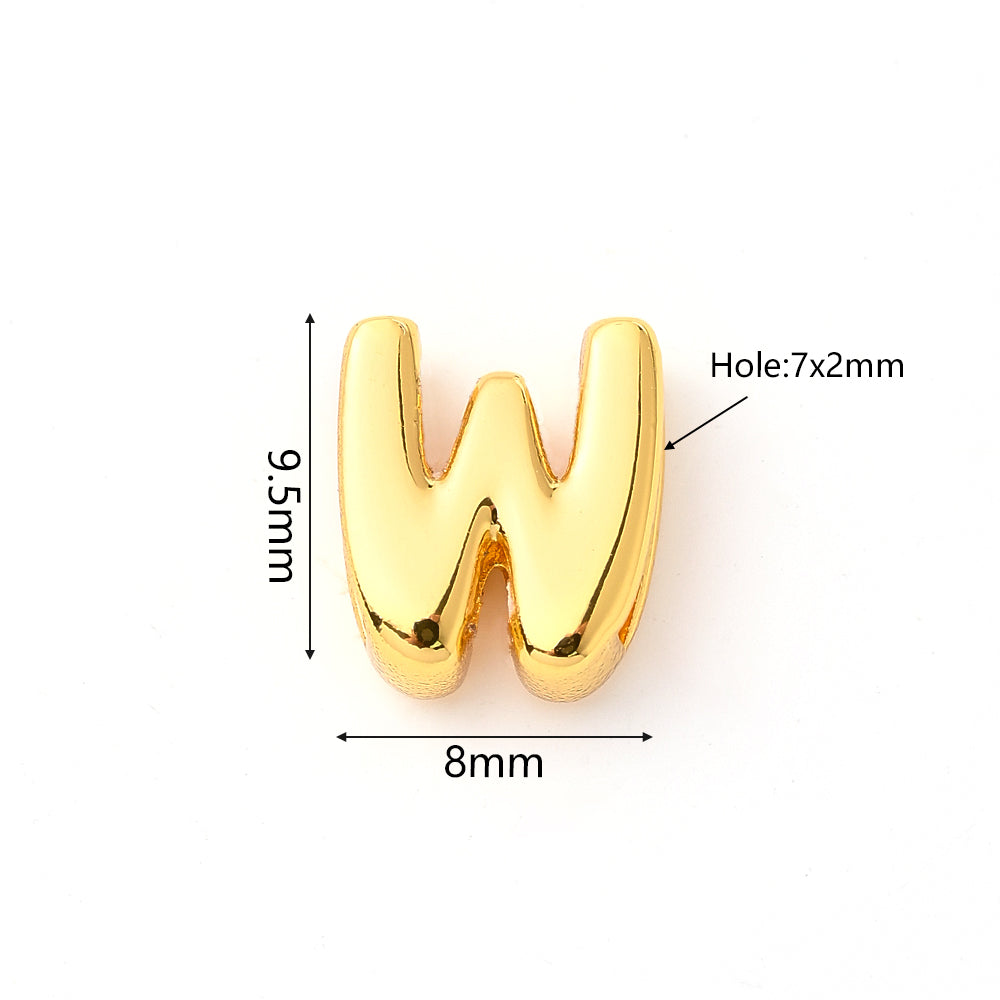 1 pieza/paquete de cuentas pulidas con forma de burbuja de cobre chapadas en oro de 18 quilates de 9,5 x 6 mm, 9,5 x 7,5 mm, 9,5 x 8 mm y 7 x 2 mm. 