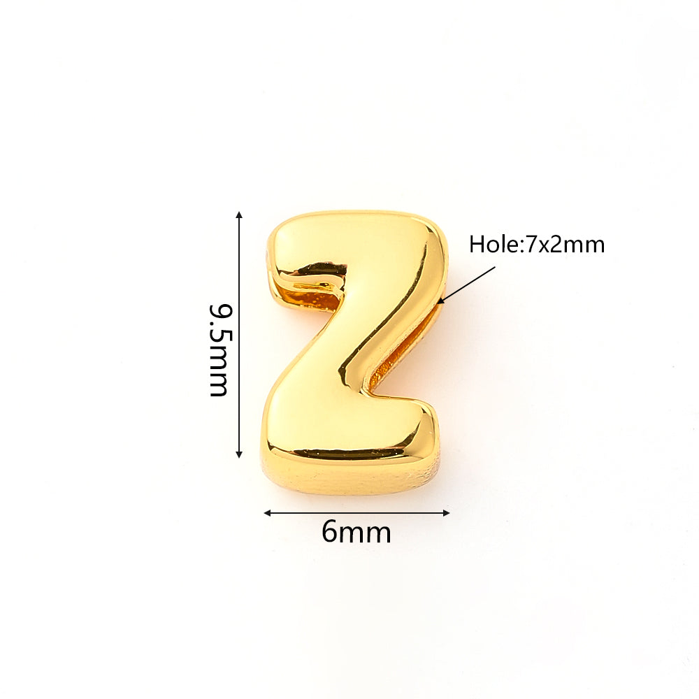 1 pieza/paquete de cuentas pulidas con forma de burbuja de cobre chapadas en oro de 18 quilates de 9,5 x 6 mm, 9,5 x 7,5 mm, 9,5 x 8 mm y 7 x 2 mm. 