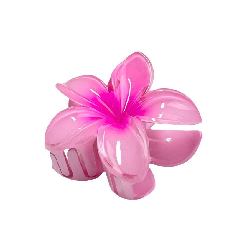 Pinzas para el pelo de plástico con diseño de flores de estilo coreano para mujer 