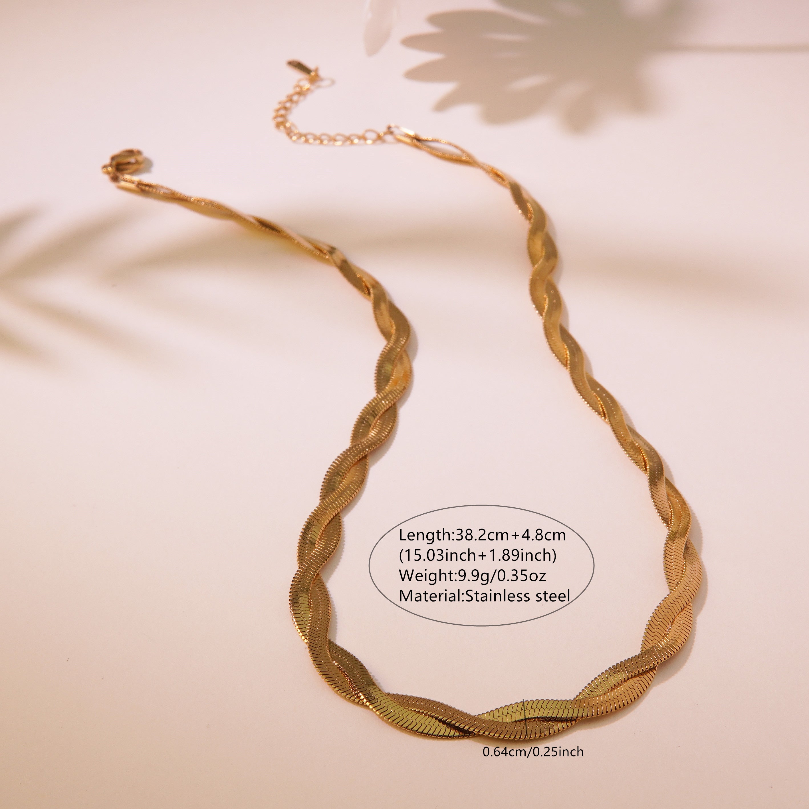 Wholesale Jewelry Simple Style Classic Style Cool Style Solid Color 304 Stainless Steel 18K Gold Plated Necklace