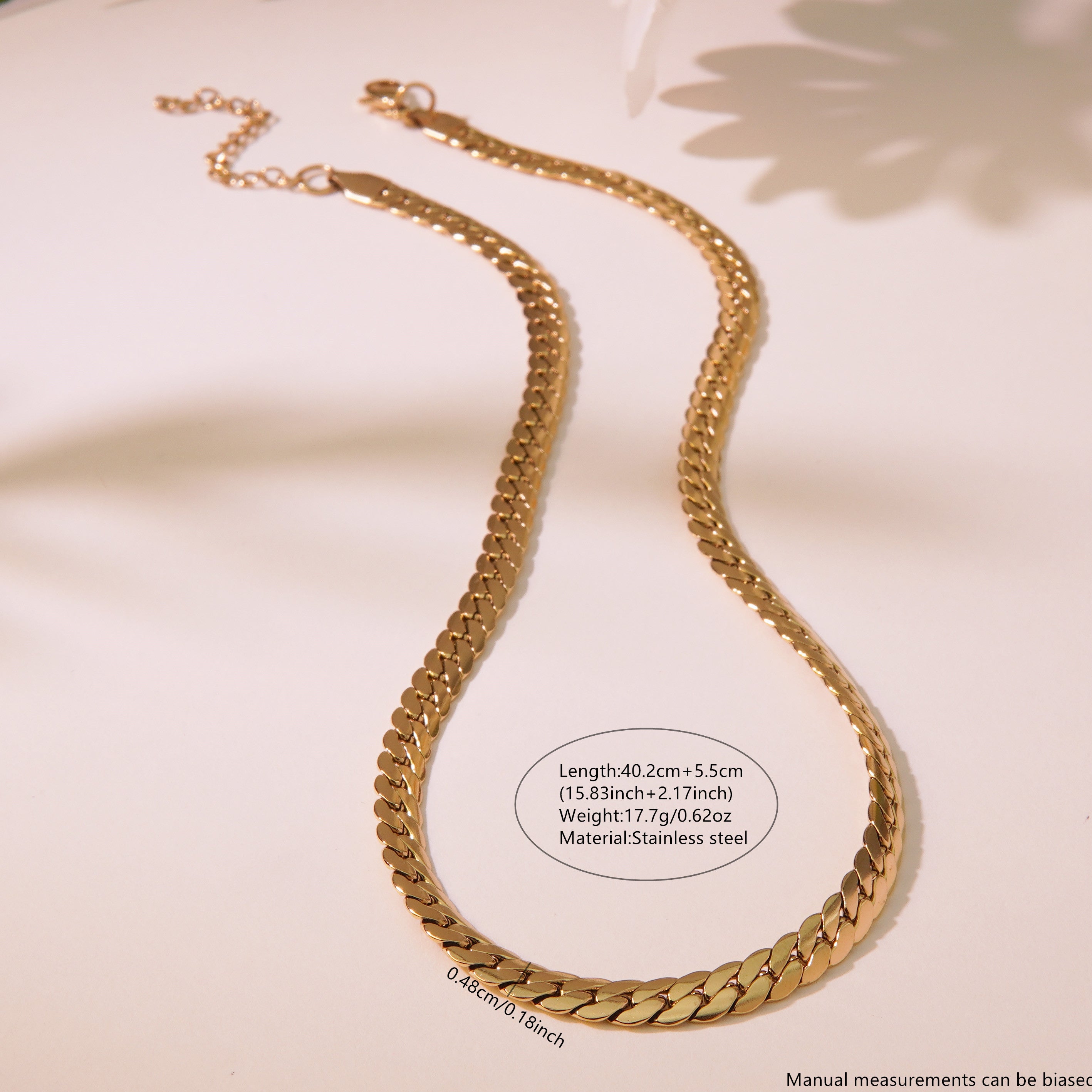 Wholesale Jewelry Simple Style Classic Style Cool Style Solid Color 304 Stainless Steel 18K Gold Plated Necklace