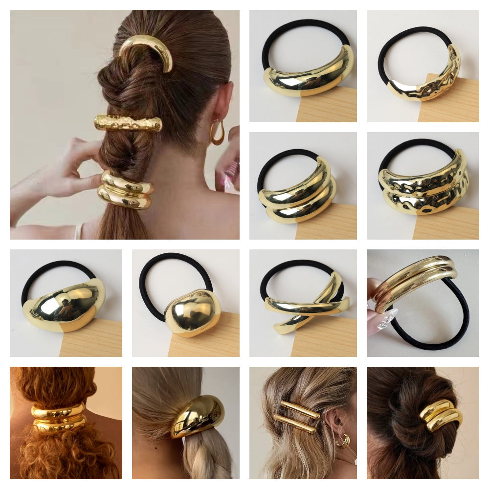 Coletero de aleación con lazo de estilo clásico y elegante para mujer