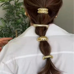 Coletero de aleación con lazo de estilo clásico y elegante para mujer