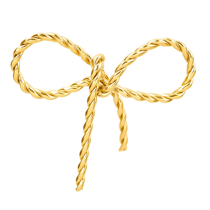 1 pieza 28*20 mm 28*42 mm 33*29 mm 304 acero inoxidable chapado en oro de 18 quilates colgante de nudo de lazo pulido