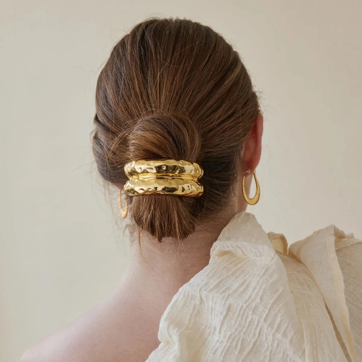 Coletero de aleación de color liso para mujer, estilo IG, básico, para el día a día