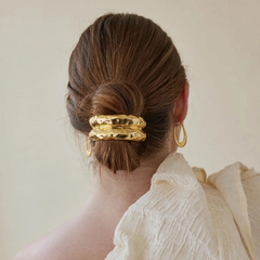 Coletero de aleación de color liso para mujer, estilo IG, básico, para el día a día