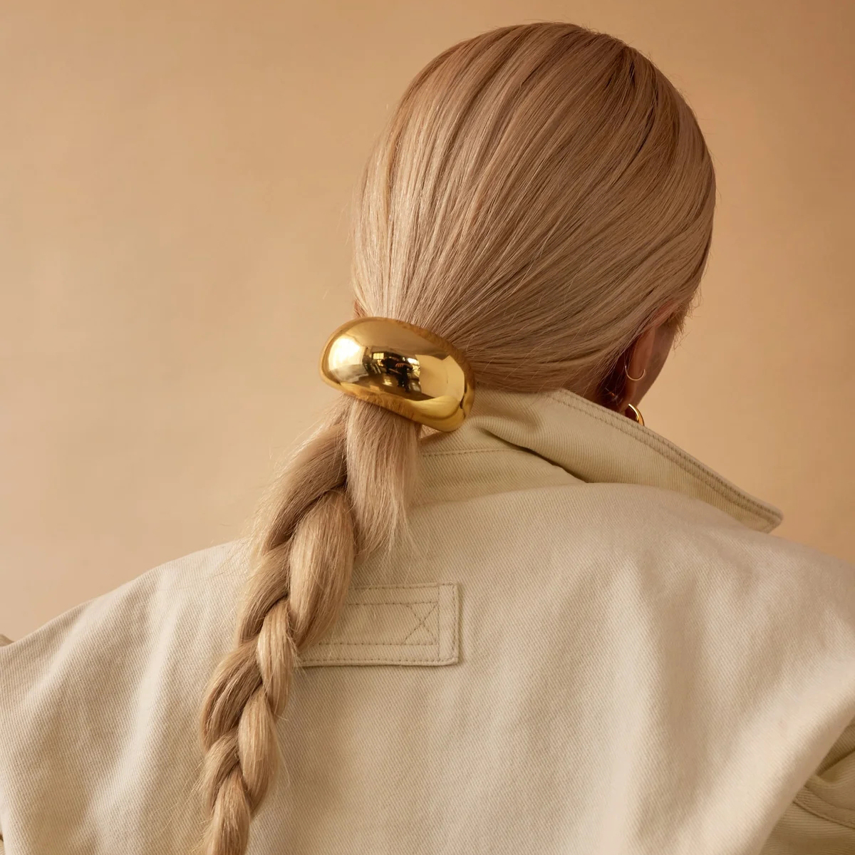 Coletero de aleación de color liso para mujer, estilo IG, básico, para el día a día
