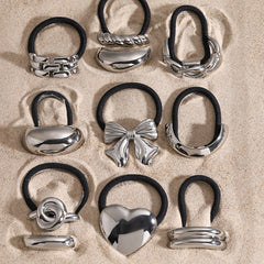 Coletero de acero inoxidable 304 para mujer, estilo clásico, sencillo y casual, color sólido