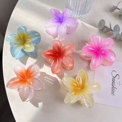 Pinzas para el pelo acrílicas con flores dulces para mujer