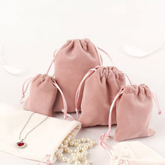 Bolsas de embalaje para joyas de tela, estilo clásico, sencillas, para uso diario, para vacaciones, de color sólido 