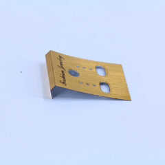 E1471 - Cartón de plástico para joyería, accesorios de bricolaje, embalaje individual con impresión en inglés, 1000 hojas