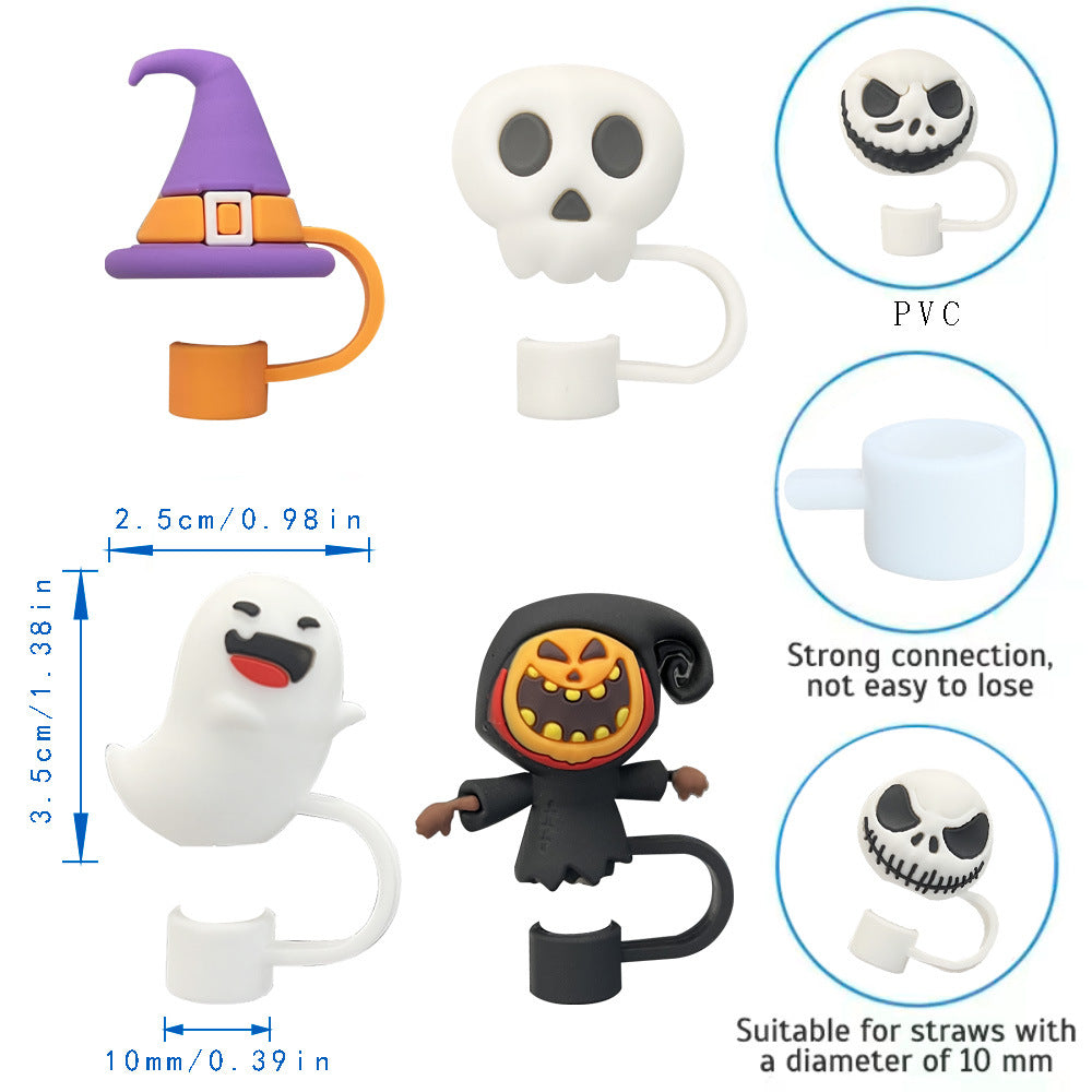 Halloween Elegant Cute Multicolor PVC Straw Decorative Cap 1 Piece