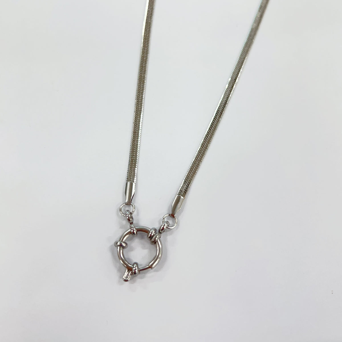 Collar con colgante de acero inoxidable 304 chapado en oro de 18 quilates, estilo casual, básico, para el día a día, color sólido