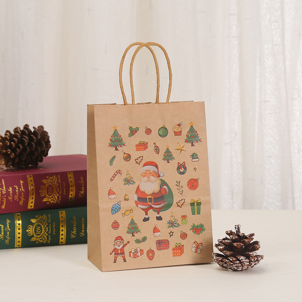 Suministros para envolver regalos navideños de estilo clásico, sencillo y multicolor (10 unidades) 