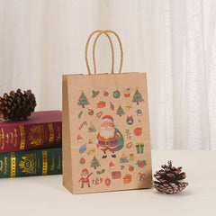 Suministros para envolver regalos navideños de estilo clásico, sencillo y multicolor (10 unidades) 