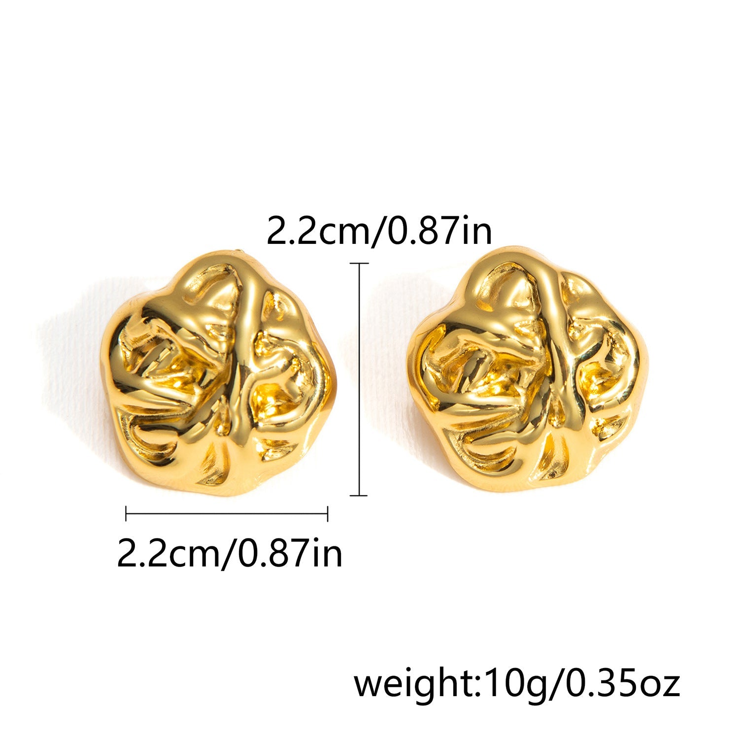 1 par de pendientes de acero inoxidable 304 con forma de corazón ovalado geométrico de estilo clásico