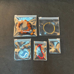 Bolsas de plástico para embalaje de joyas, estilo simple, clásico, con fecha cuadrada 