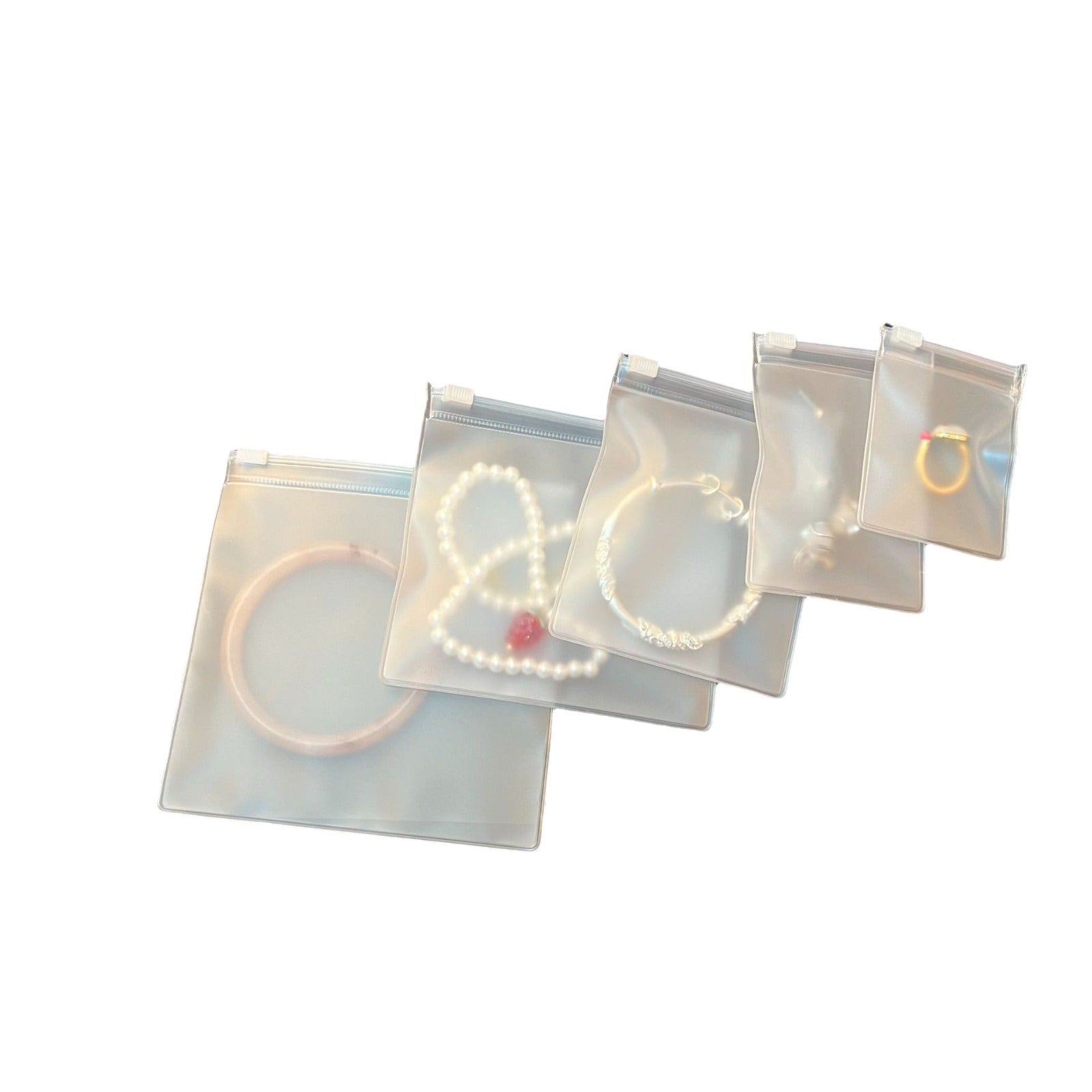 Bolsas de plástico para embalaje de joyas, estilo simple, clásico, con fecha cuadrada 