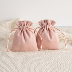 Bolsas de tela para empaquetar joyas, de estilo sencillo y diario, de color sólido, 1 unidad 