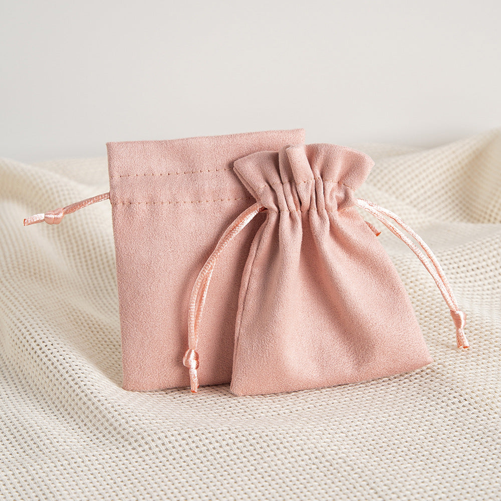 Bolsas de tela para empaquetar joyas, de estilo sencillo y diario, de color sólido, 1 unidad 