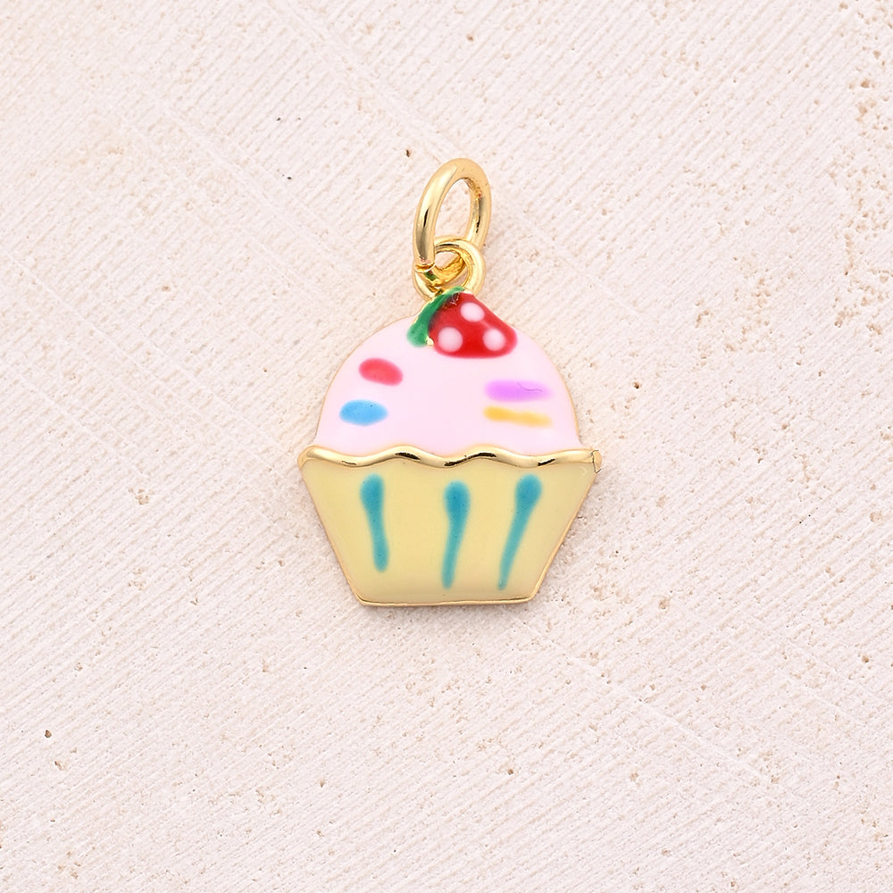 1 pieza/paquete de 15 x 12 mm, 16 x 6 mm, 16 x 9 mm, agujero de 3 a 3,9 mm, cobre chapado en oro de 18 quilates, botas para pastel, zapatos, accesorios de joyería, colgante.