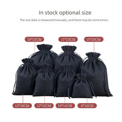 Nueva bolsa de lona con cordón, bolsa de embalaje para joyas, bolsita vacía, bolsa de tela Wenwan, bolsa de algodón y lino con cordón, venta al por mayor