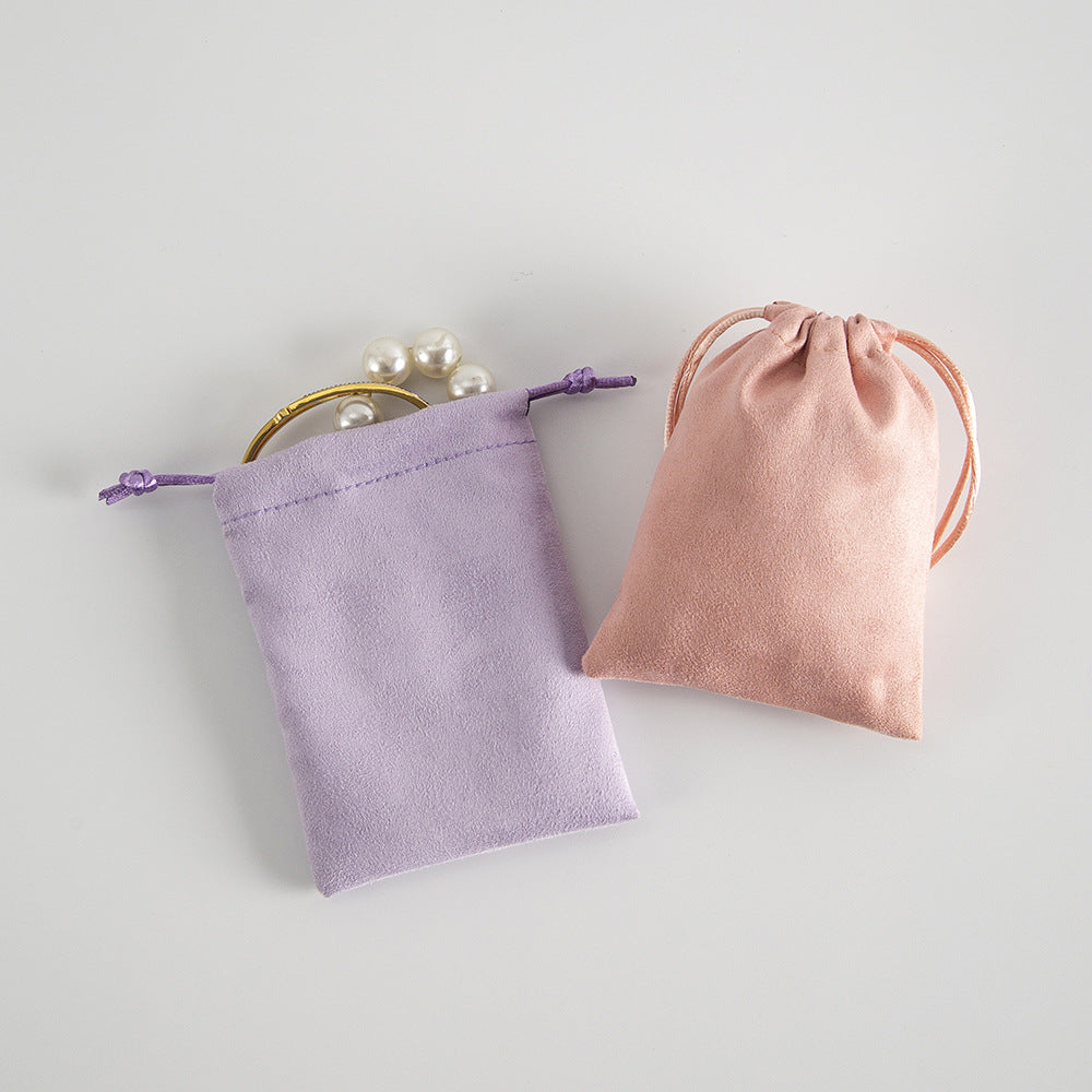 1 Piece Flannel Simple Style Daily Solid Color Jewelry Packaging Bags