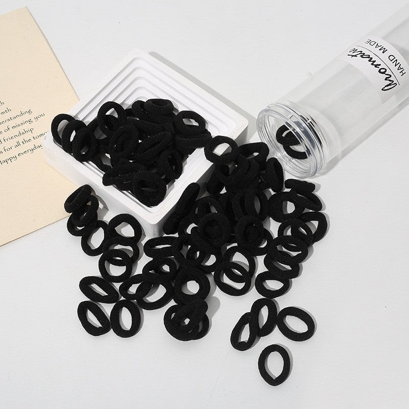 Banda de goma para el cabello para niñas, aro de toalla, cuerda para la cabeza, banda para el cabello sin costuras, anillo para el pulgar para bebés, accesorios para el cabello al por mayor (100 unidades, 10 unidades)