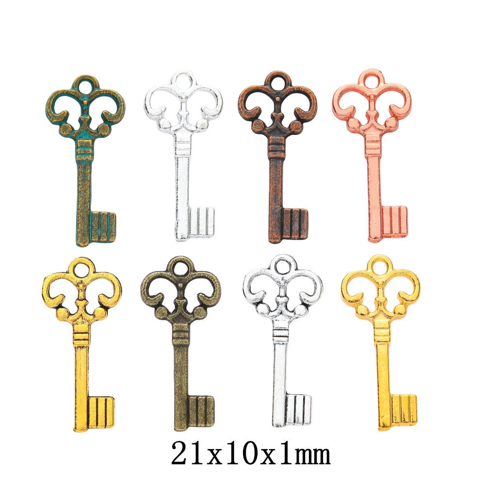 1 pieza de aleación de llave, accesorios de joyería, colgante (por 200 piezas)