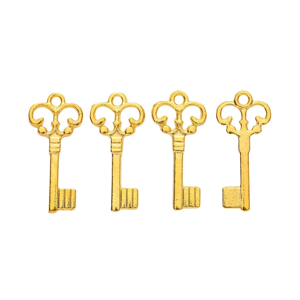 1 pieza de aleación de llave, accesorios de joyería, colgante (por 200 piezas)