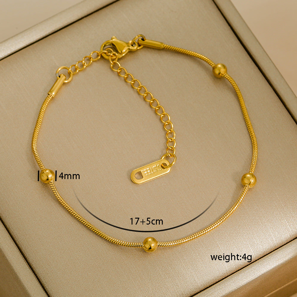 Pulseras de acero inoxidable 304 con diseño geométrico de estilo urbano, elegantes y sencillas, a granel.