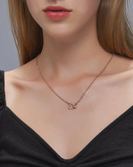 Collar de corazón de melocotón retro de celebridad de Internet, diseño de moda en forma de corazón para mujer, cadena de clavícula, joyería de amor simple, joyería para niñas