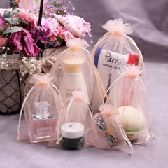 Bolsa de malla para champán, bolsa para guardar cosméticos, bolsa para muestra de lápiz labial, bolsa de regalo, fábrica en stock