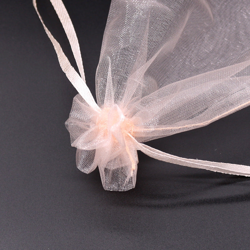 Bolsa de malla para champán, bolsa para guardar cosméticos, bolsa para muestra de lápiz labial, bolsa de regalo, fábrica en stock