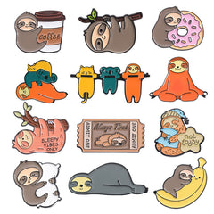 Broches unisex de aleación con diseño de animales, estilo casual y sencillo para ropa de calle