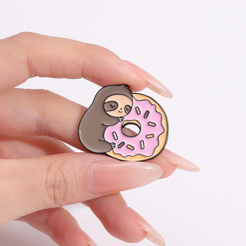 Broches unisex de aleación con diseño de animales, estilo casual y sencillo para ropa de calle