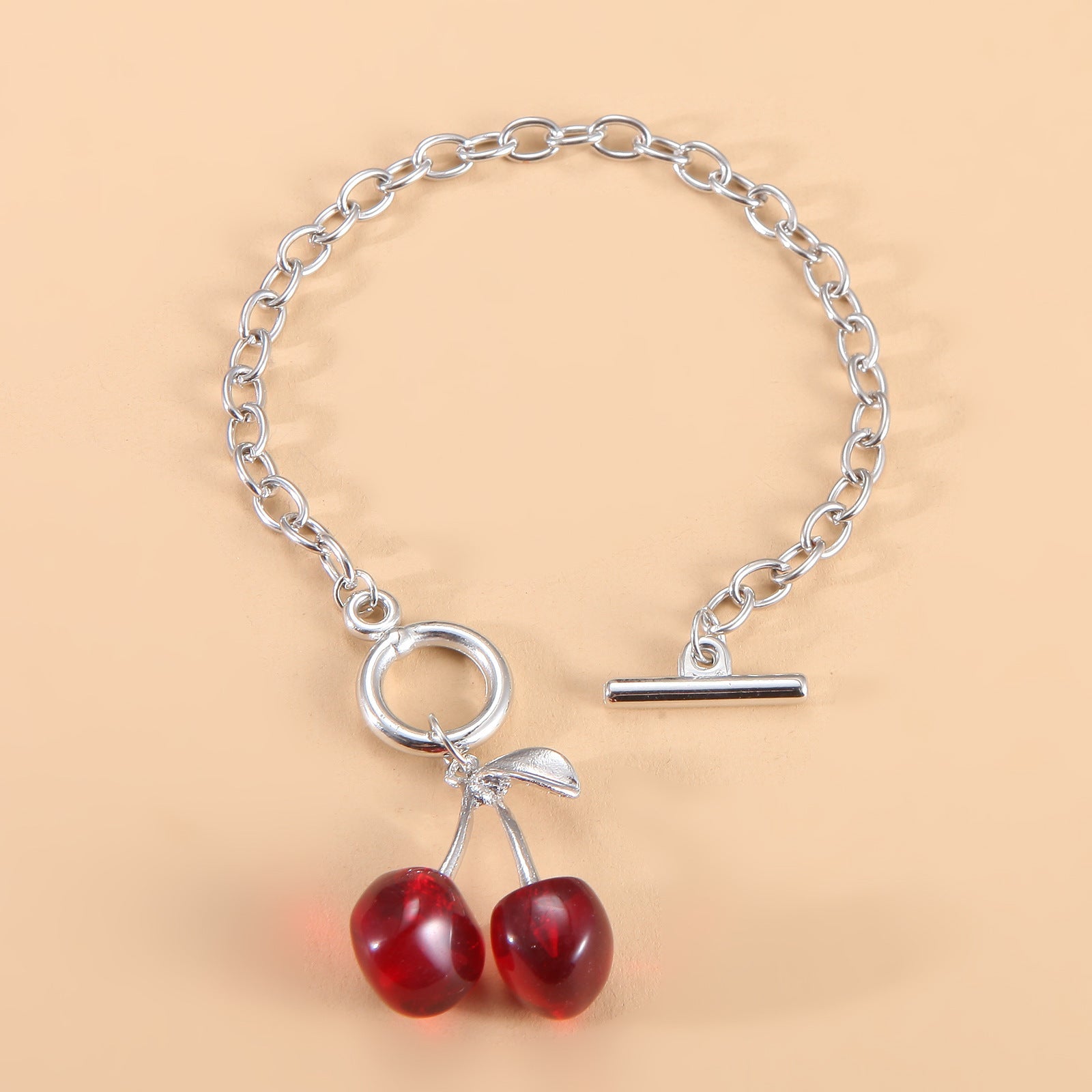 Collar de cereza negra para mujer, cadena de clavícula de chica oscura, estilo coreano, collar retro de celebridades de Internet, joyería 