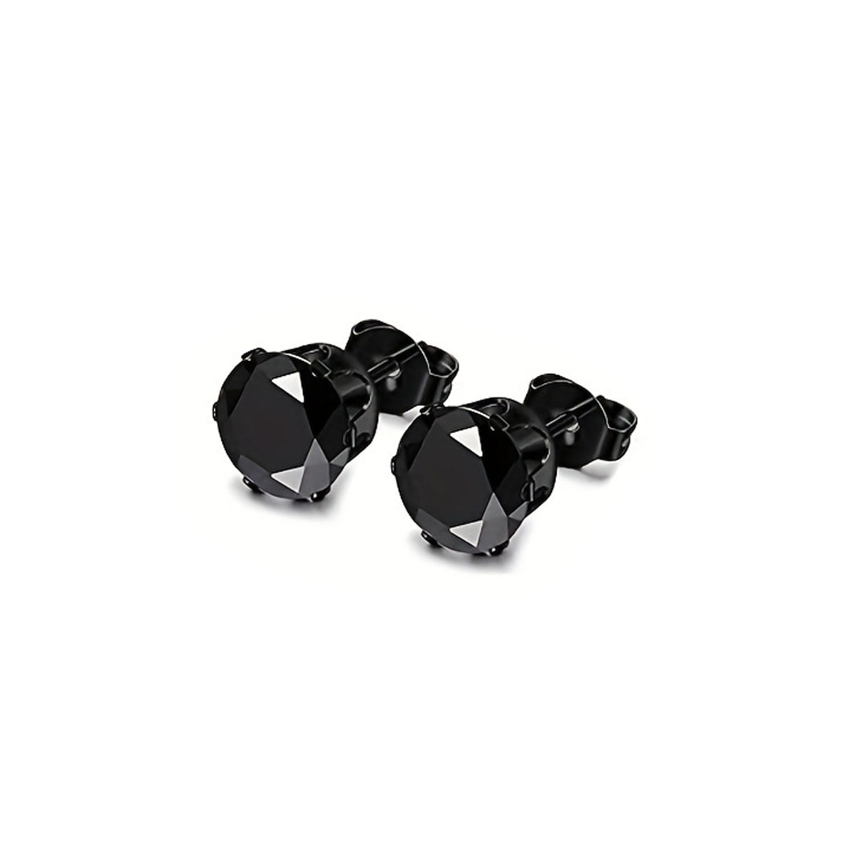 1 par de pendientes de estilo simple, redondos y cuadrados, de acero inoxidable 304 chapados en oro de 18 quilates. 
