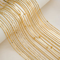 Wholesale Jewelry Basic Simple Style Solid Color 304 Stainless Steel 18K Gold Plated Necklace